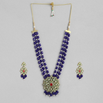 Gold-Plated Artificial Beads & Stones Jewellery Set